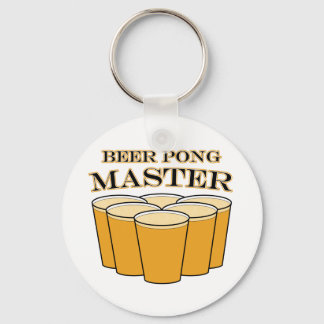 Beer Pong Master Keychain