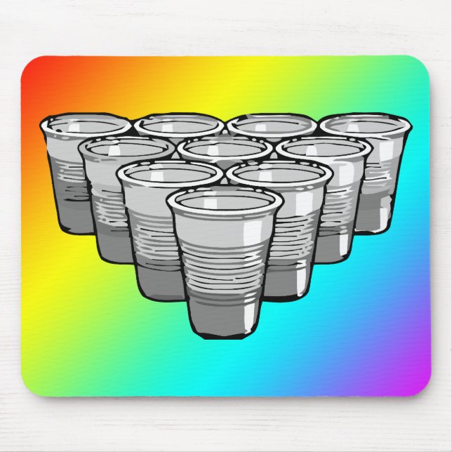 beer pong mouse pad (Front)