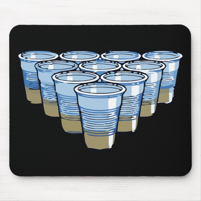 beer pong mouse pad (Front)