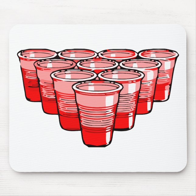 beer pong mouse pad (Front)