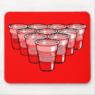 beer pong mouse pad