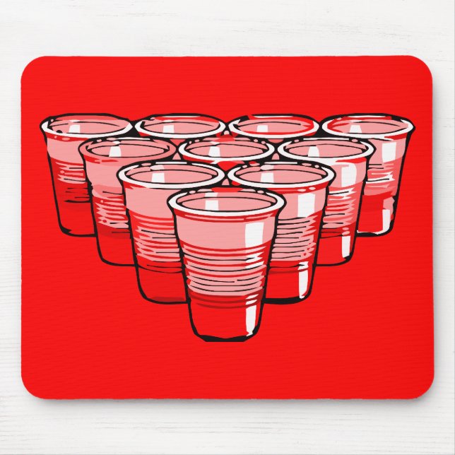 beer pong mouse pad (Front)