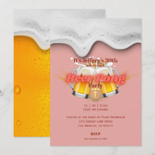 Beer pong party Invitation