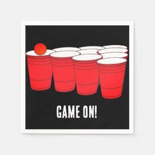 Beer Pong Party Paper Napkins