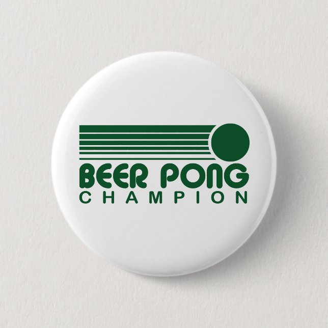 Beer Pong Pinback Button (Front)