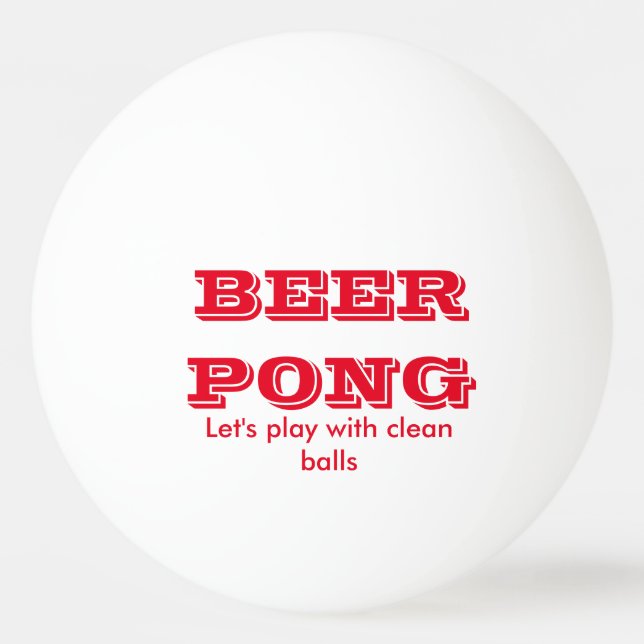 Beer Pong Play With Clean Balls (Front)