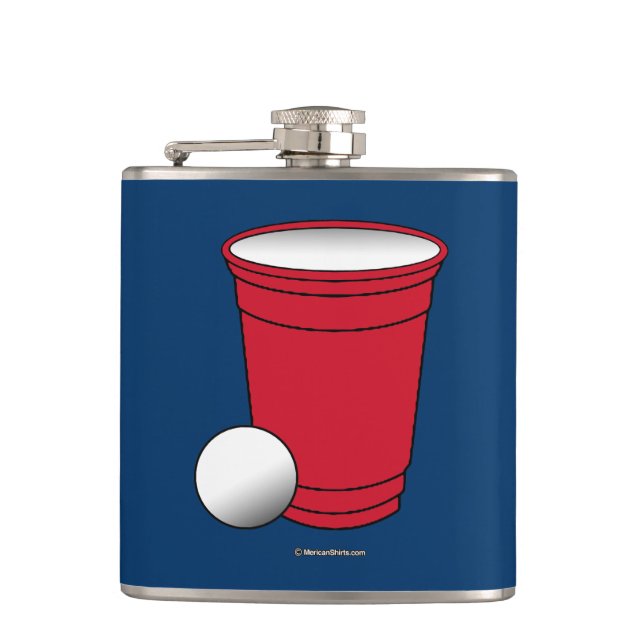 Beer Pong Pocket Flask (Front)