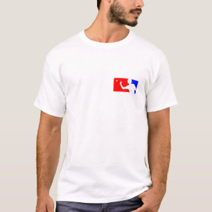 Beer Pong Shirt in Red, White & Blue Front/Back