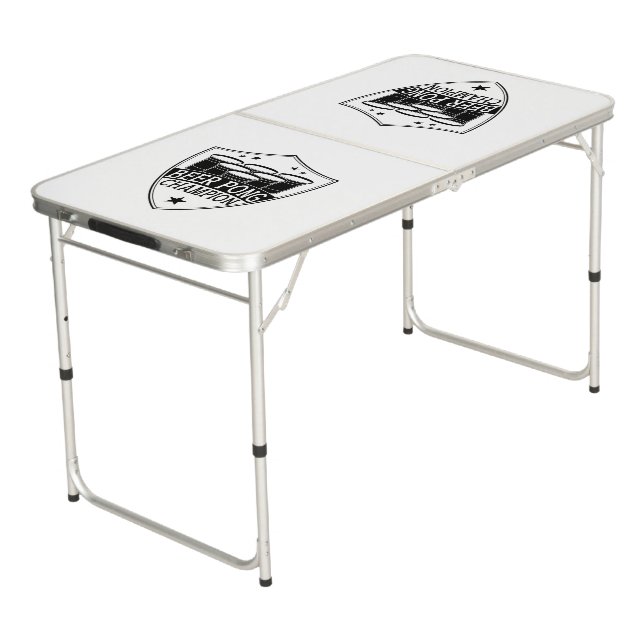 Beer Pong Table for Tailgating  (Angled)
