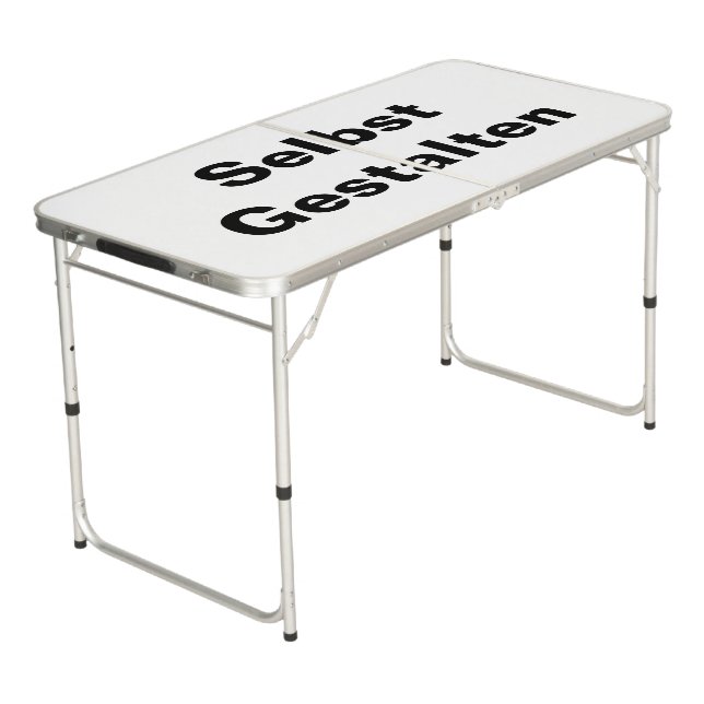 Beer-Pong Tisch Selbst Gestalten - Vorlage Beer Pong Table (Angled)
