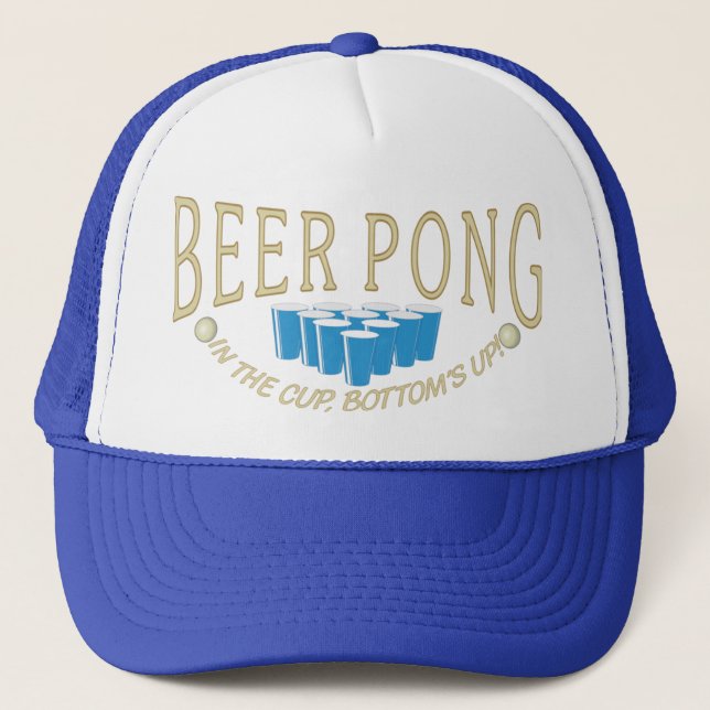 Beer Pong Trucker Hat (Front)