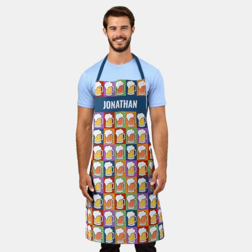 BEER Pop Art apron