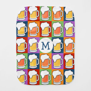 BEER Pop Art burp cloth