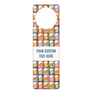 BEER Pop Art custom door hanger