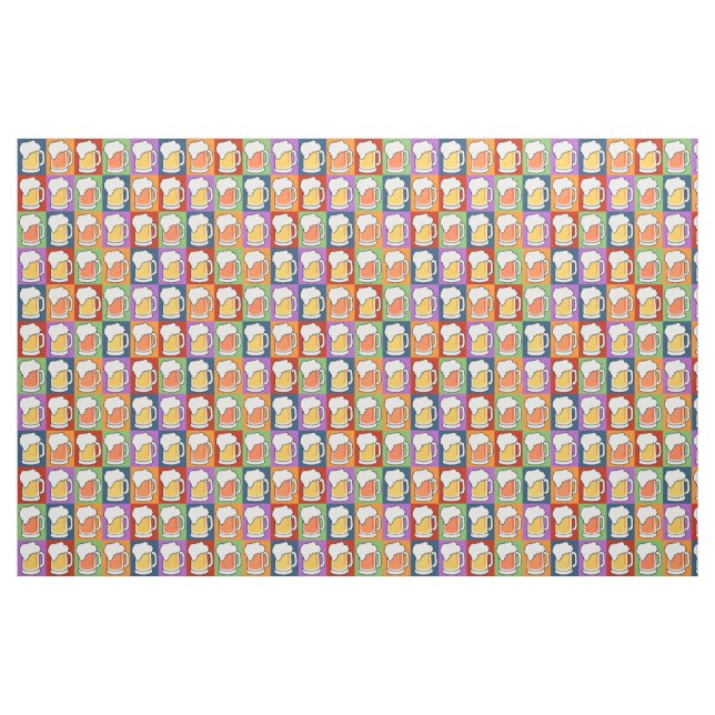 BEER Pop Art customizable fabric (Yard)