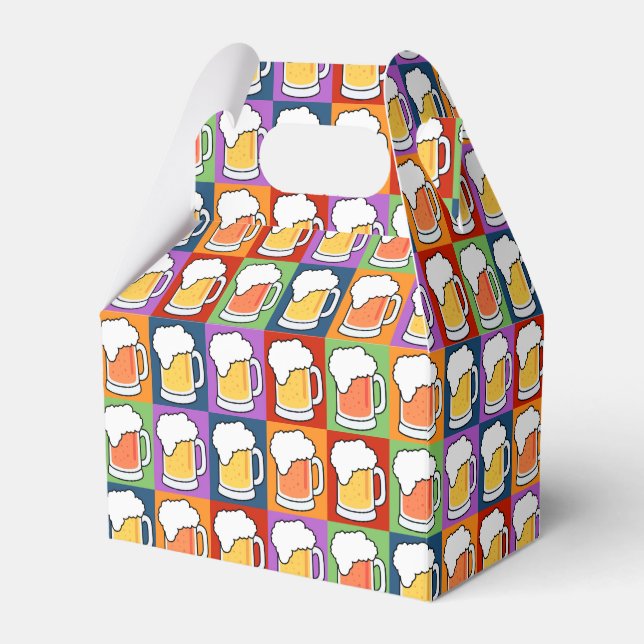 BEER Pop Art favor boxes (Front Side)