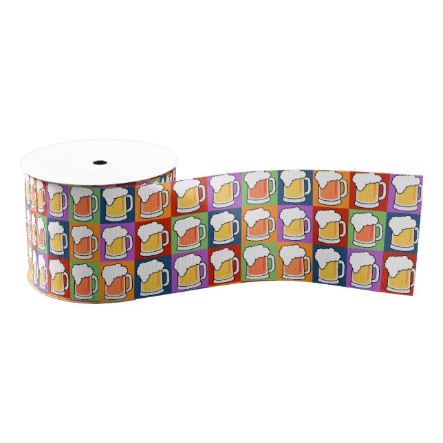 BEER Pop Art gift ribbon (Spool)