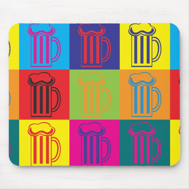 Beer Pop Art Mouse Pad (Front)