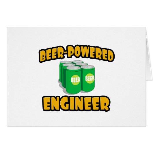 Beer-Powered Engineer Cards (Front Horizontal)