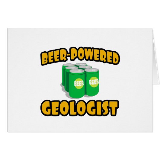 Beer-Powered Geologist Cards (Front Horizontal)
