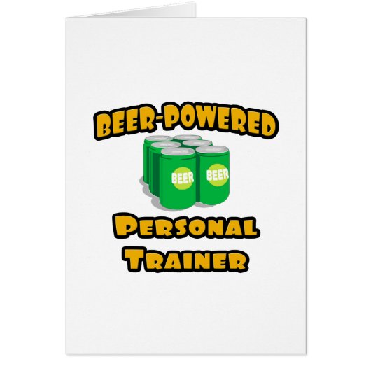 Beer-Powered Personal Trainer Cards (Front)