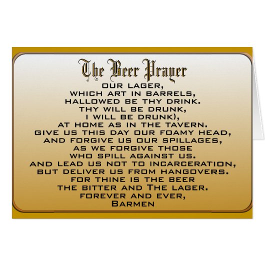 Beer Prayer (Front Horizontal)