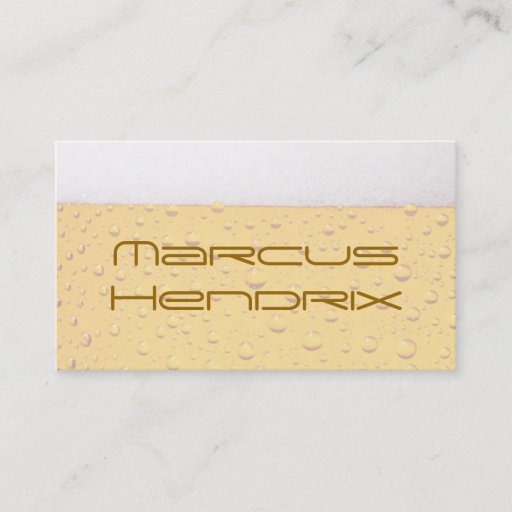 Customizable Beer Professional Business Cards