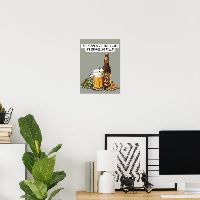 Beer quote poster (Home Office)