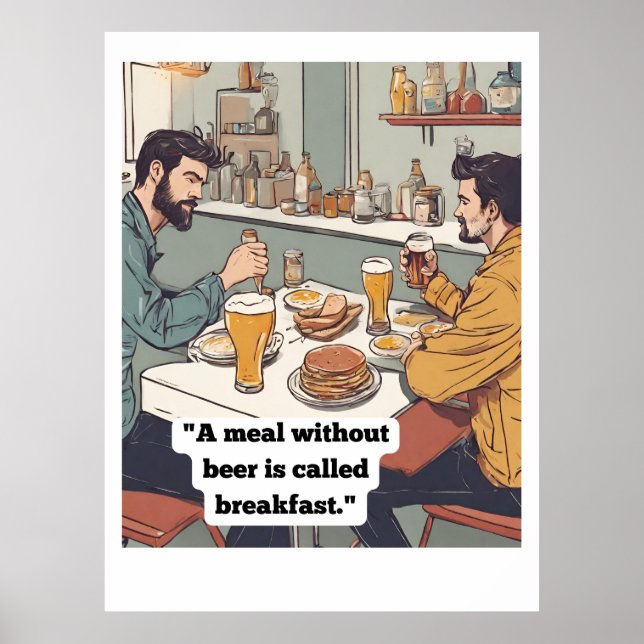  Beer Quote Poster (Front)