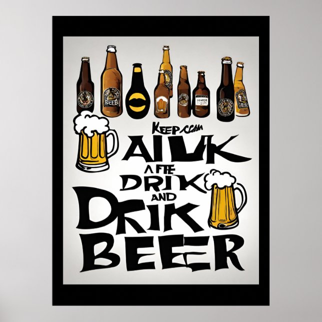  Beer Quote Poster (Front)