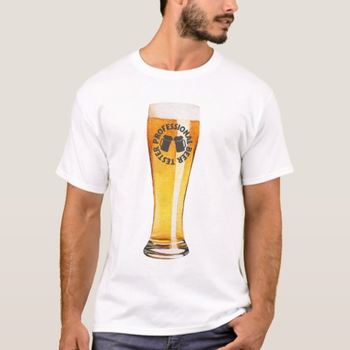 Beer quotes  Professional beer taster ale fun T_Shirt