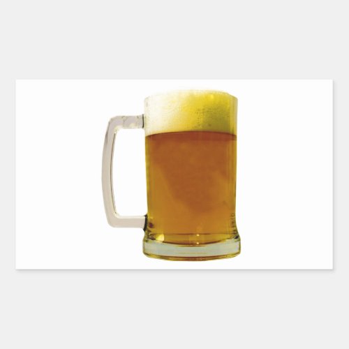 Beer Rectangular Sticker