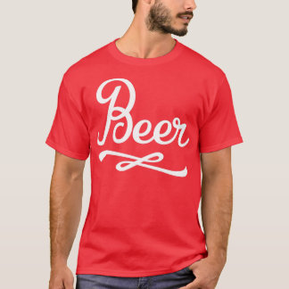 Beer Retro Word Swirl T-Shirt