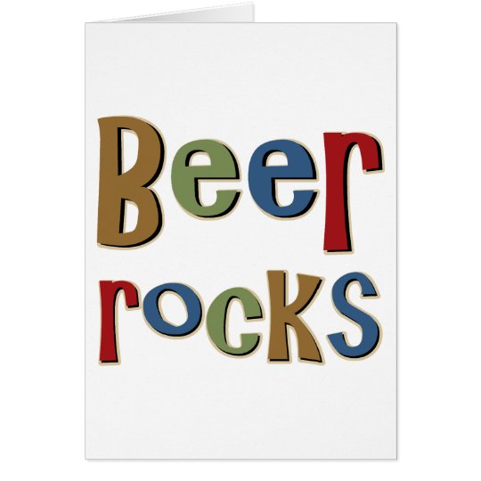 Beer Rocks Card