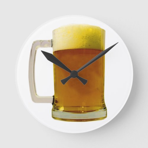 Beer Round Clock