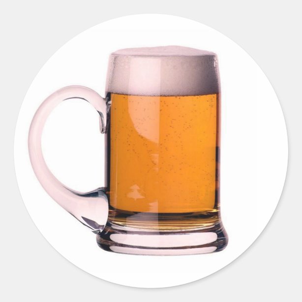 Beer Glass Stickers Zazzle