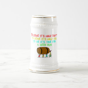 Beer Run Humor Beer Stein