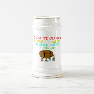 Beer Run Humor Stein