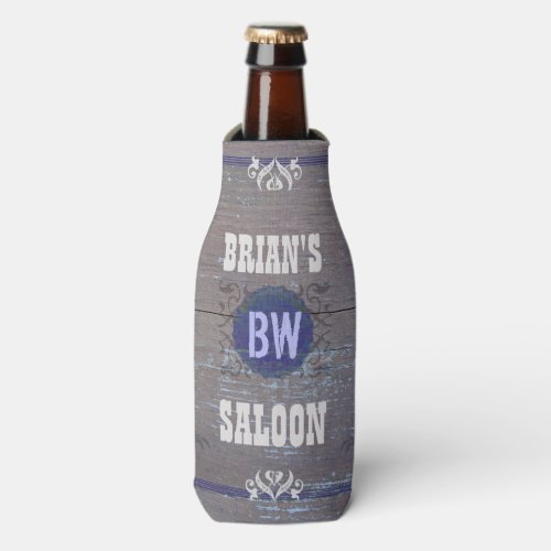 Beer Saloon Customizable Home Bar Rustic Wood Bottle Cooler