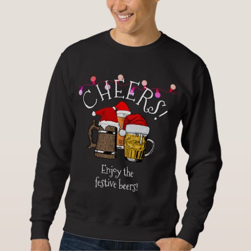 Beer Santa Claus Christmas Sweatshirt