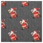 beer santa claus xmas fabric