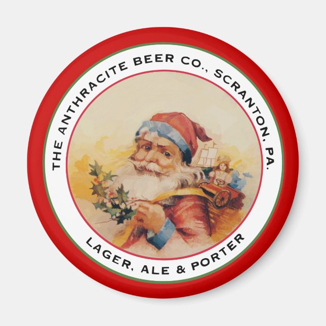 BEER SANTA MAGNET (Front)