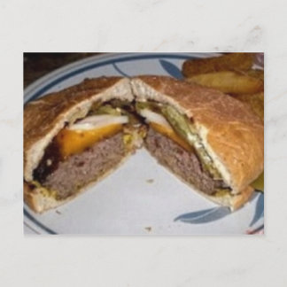 Beer Sauced Burgers Recipe Postcard
