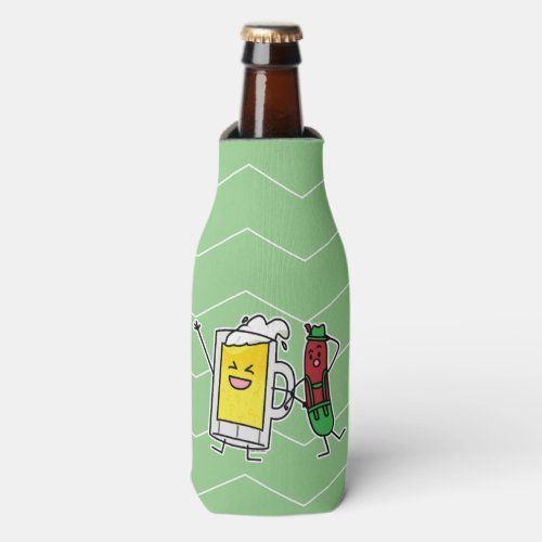 Beer sausage Octoberfest Oktoberfest lederhosen Bottle Cooler