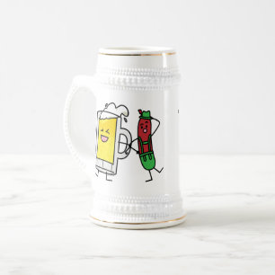 Beer sausage Octoberfest Oktoberfest lederhosen Stein