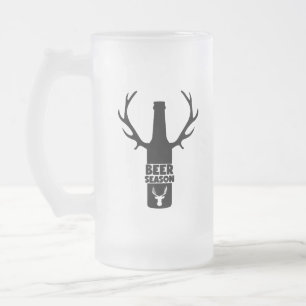 Beer Season Funny Beer Humor Frosted Glass Beer Mug