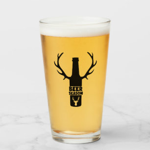 Beer Season Funny Beer Humor Glass