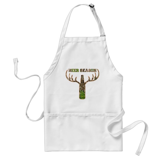 Beer Season Hunting Season Gift For Hunter Adult Apron (Front)