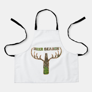 Beer Season Hunting Season Gift For Hunter Apron