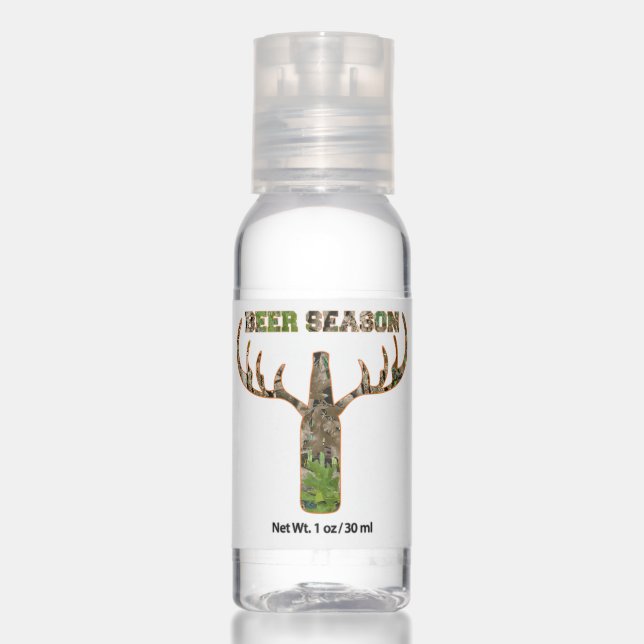 Beer Season Hunting Season Gift For Hunter Hand Sanitizer (Front)